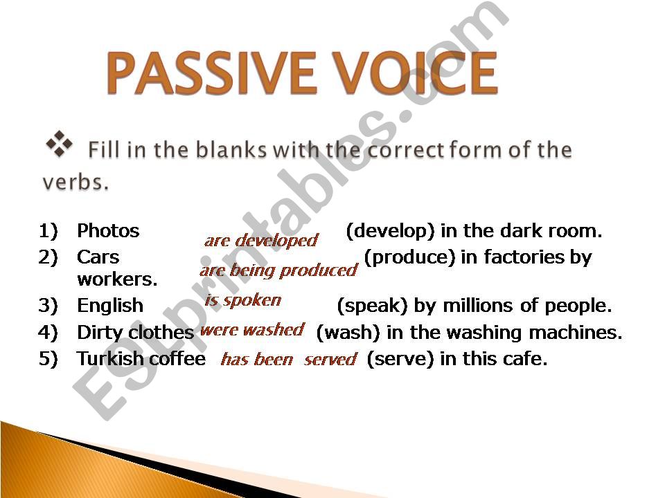 PASSIVE VOICE powerpoint