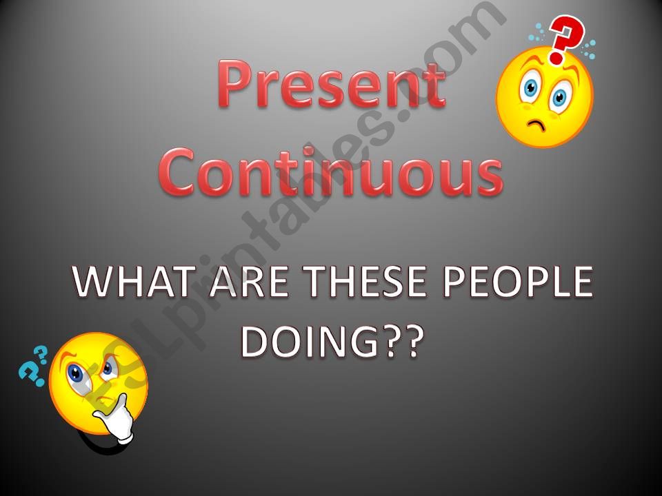 Present COntinuous powerpoint
