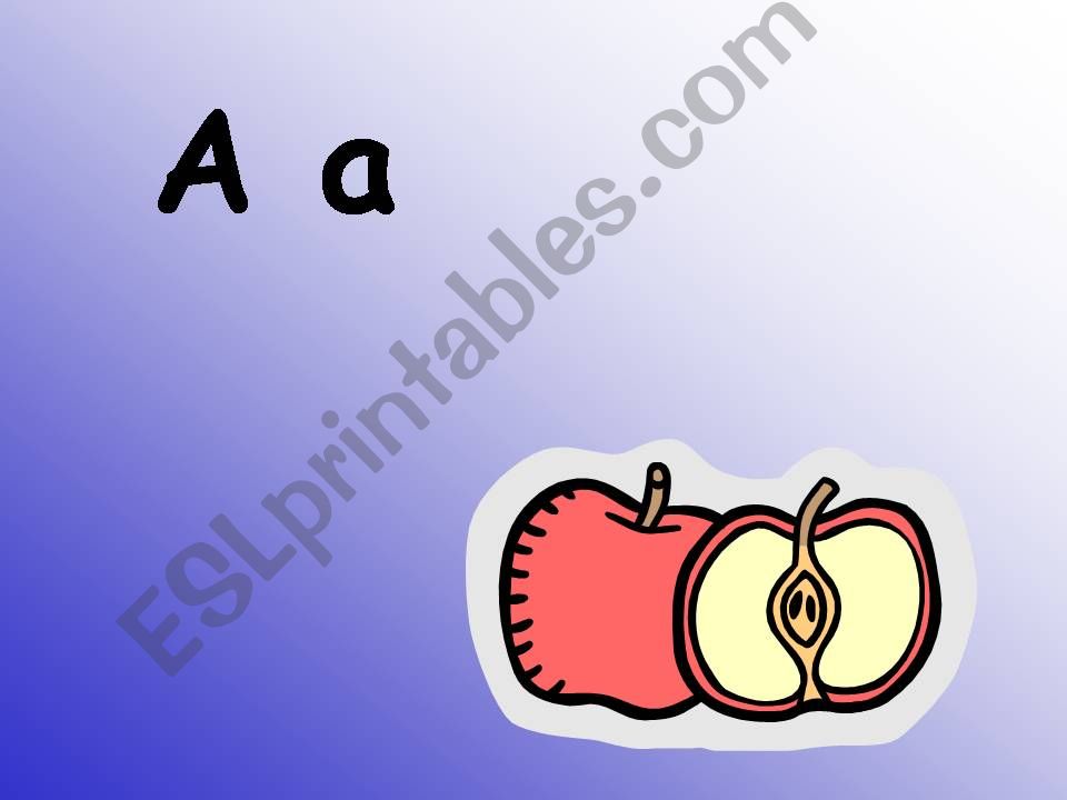 alphabet for kids  powerpoint