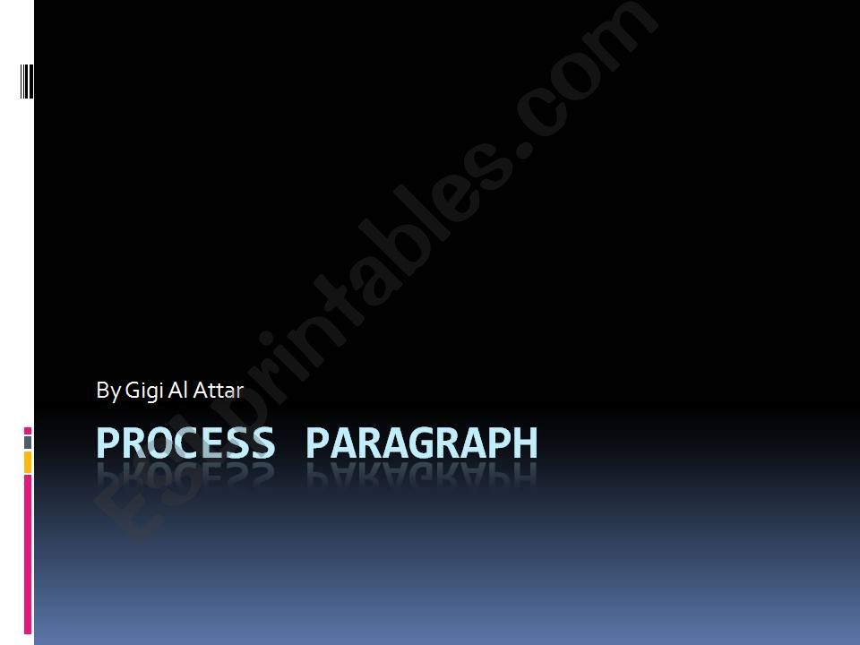 Process Paragraph powerpoint