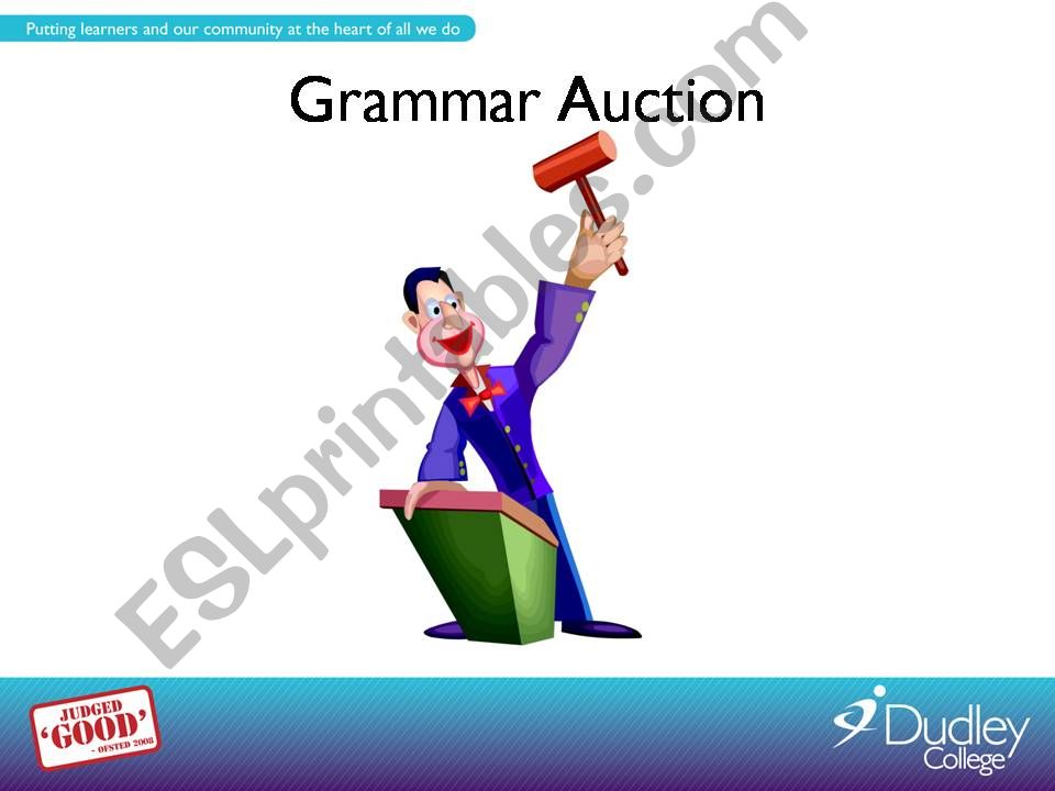 Grammar Auction powerpoint