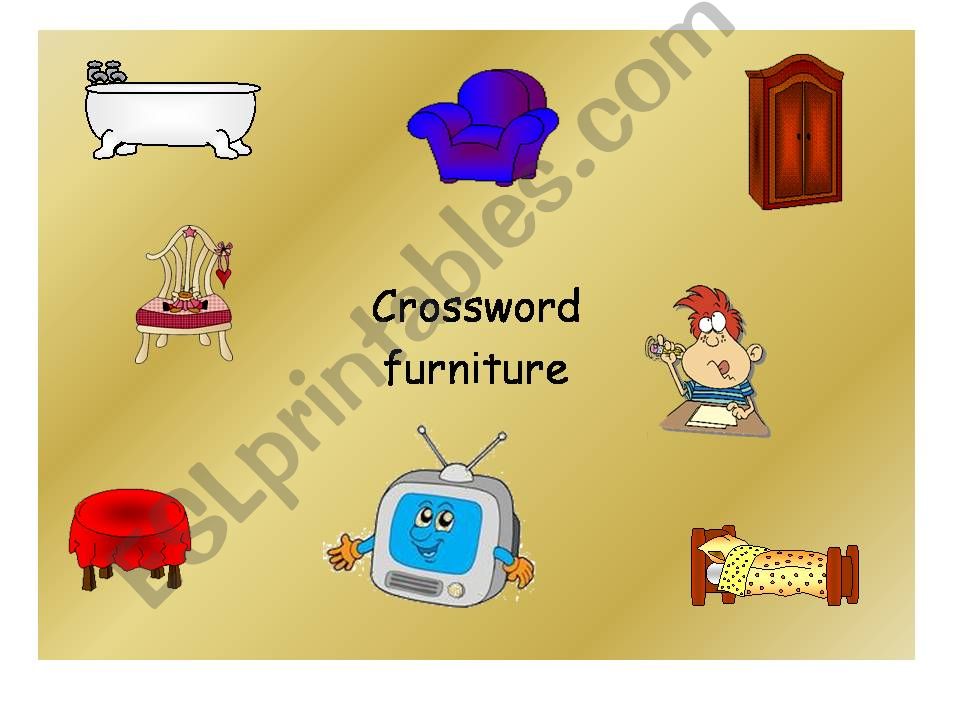 crossword furniture powerpoint