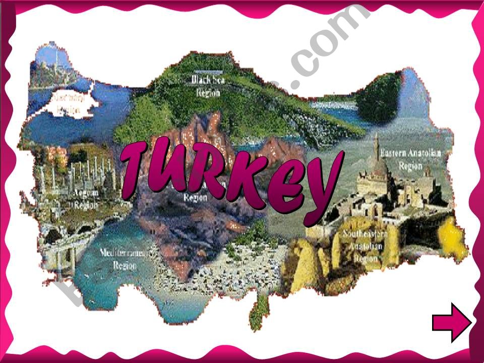 TURKEYS  GEOGRAPHICAL REGIONS