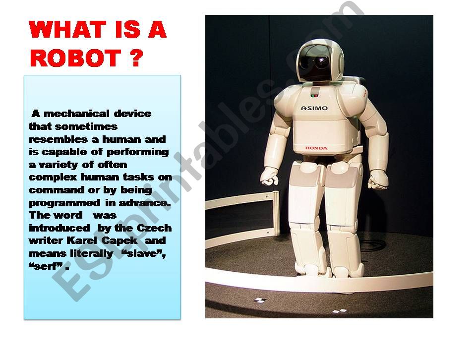 THE FIRST INDUSTRIAL  ROBOTS powerpoint