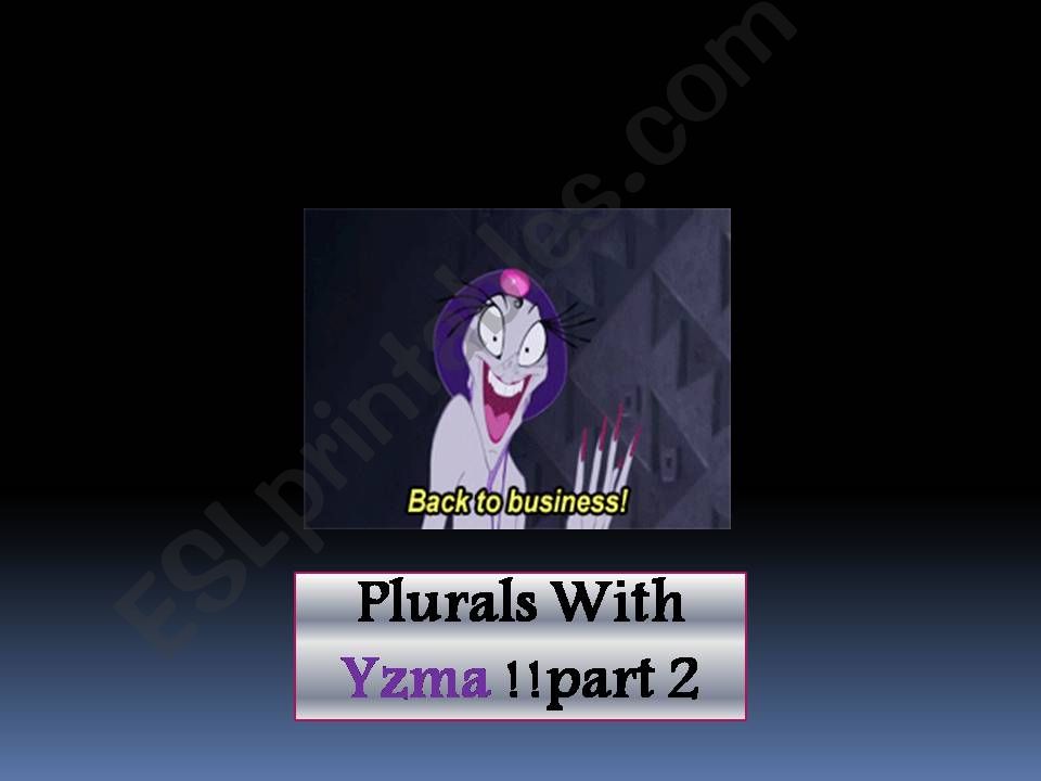 Plural with YZMA powerpoint