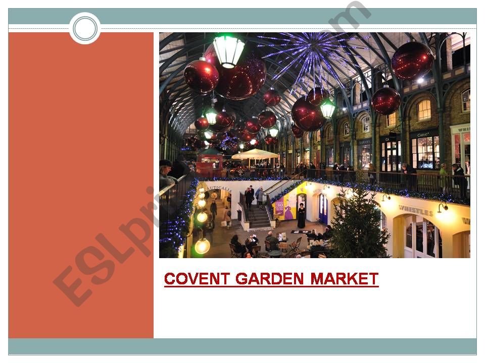 British Culture: Covent Garden Market