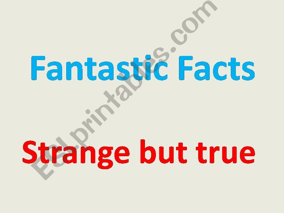fantastic facts powerpoint