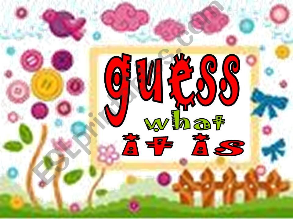 guess what it is-game 2 powerpoint