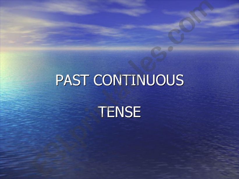 past continuous tense powerpoint