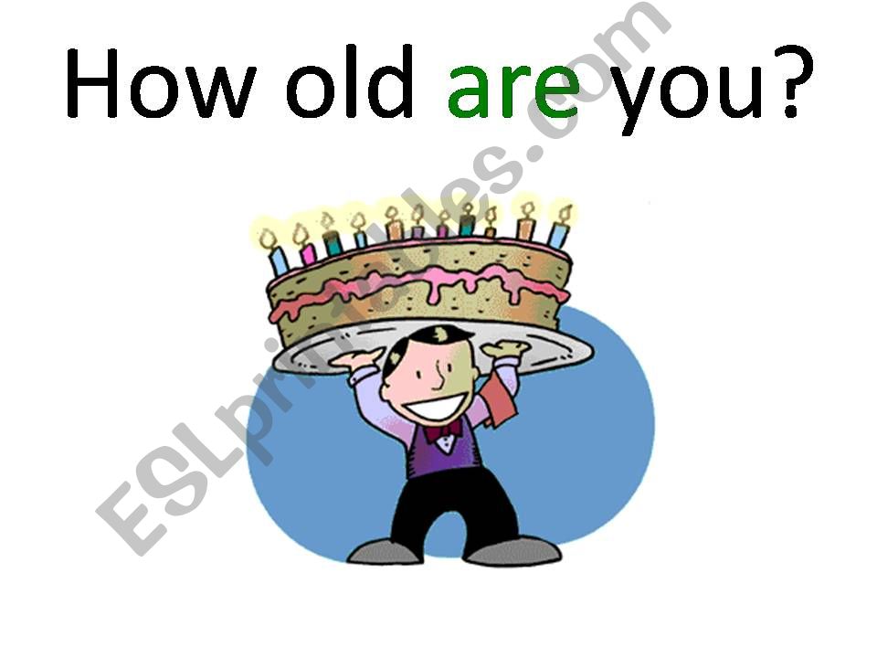 How old are you? powerpoint