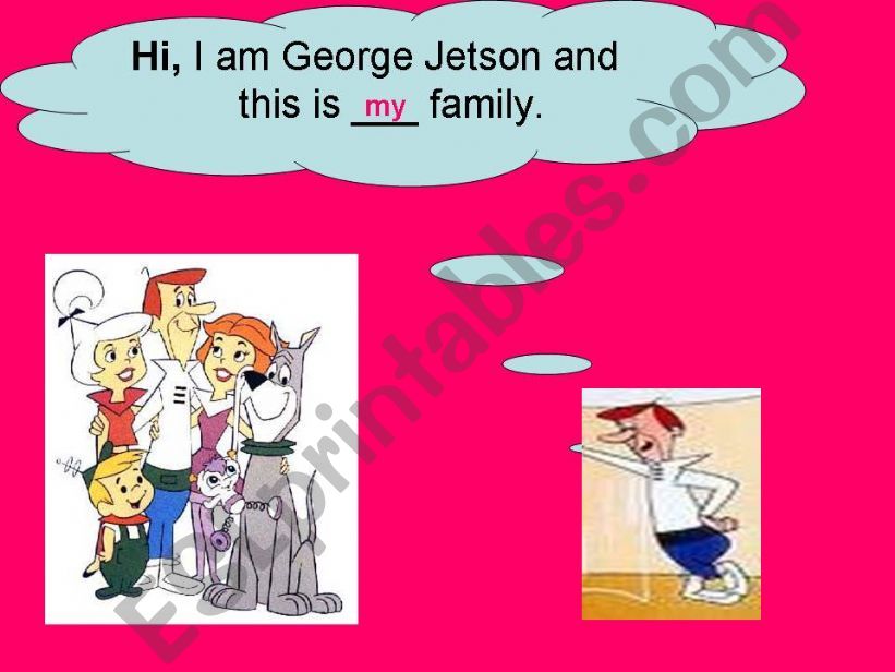 possessives /jetsons family powerpoint