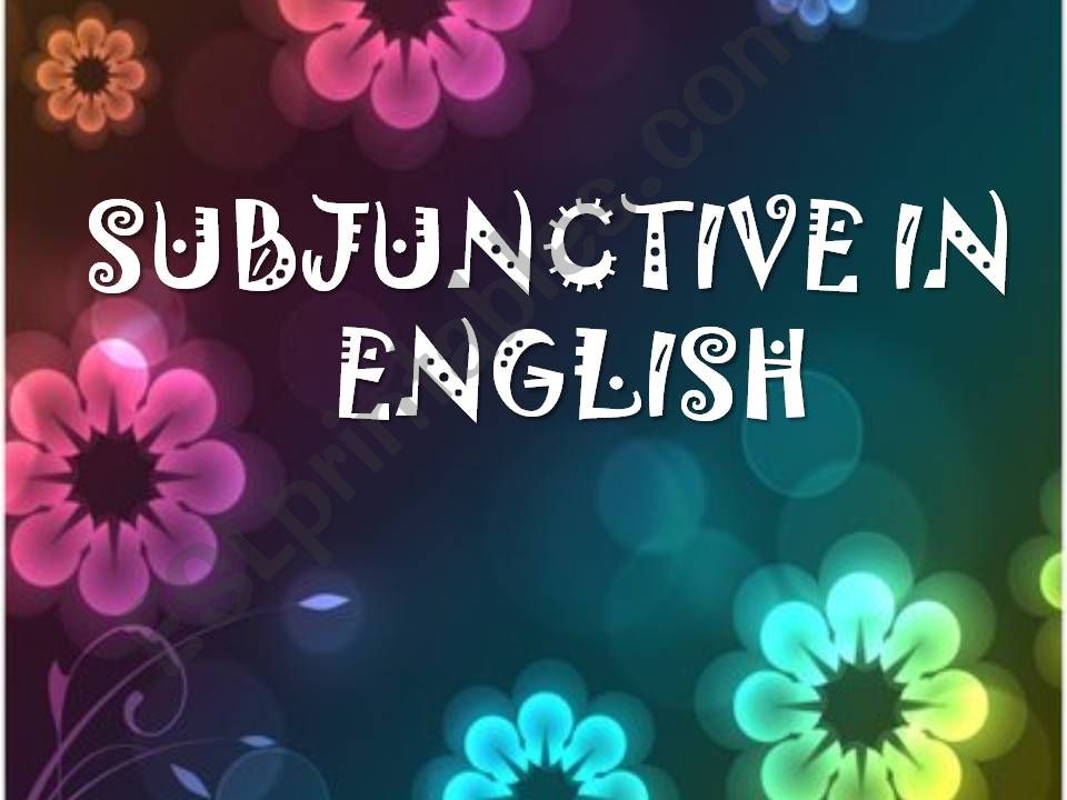 subjunctive powerpoint