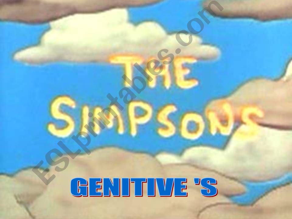 saxon genitive powerpoint