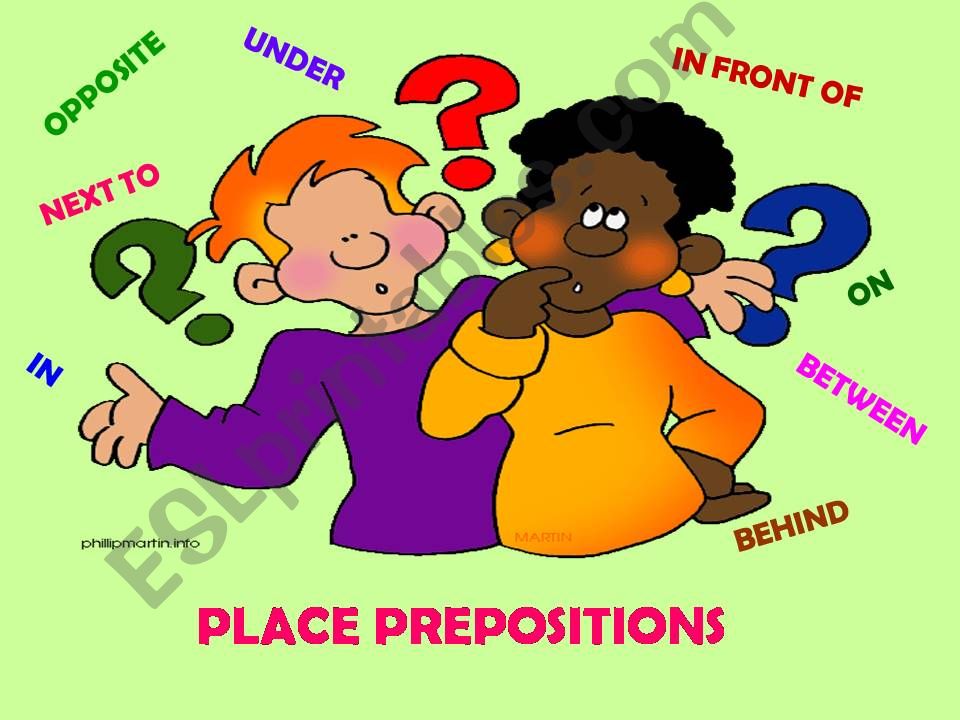 Place prepositions (24 slides)