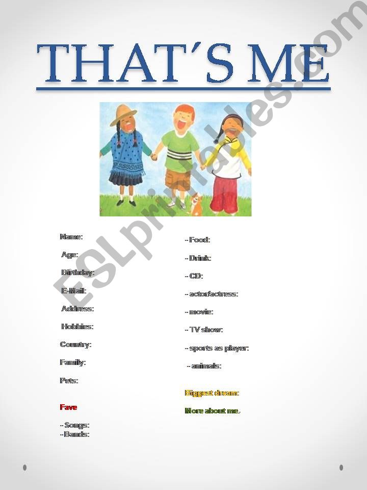 Thats me powerpoint