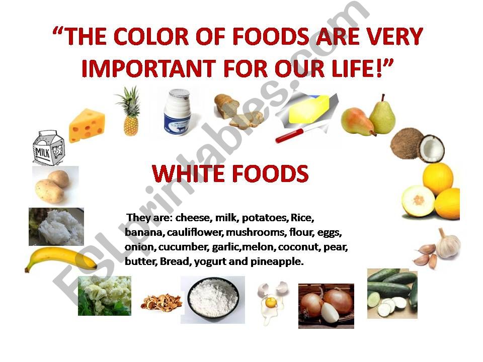 The Foods Are Importante For Your Life!