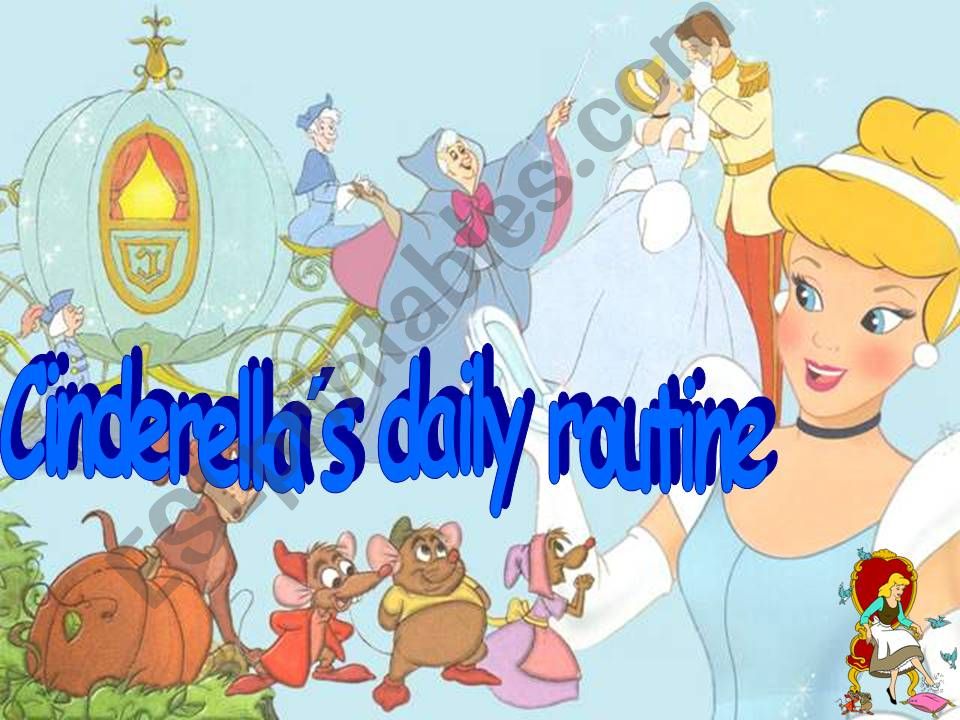 cinderella daily routine powerpoint