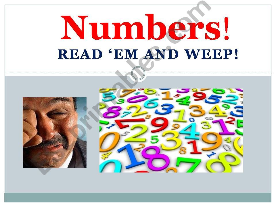 Reading large Numbers powerpoint