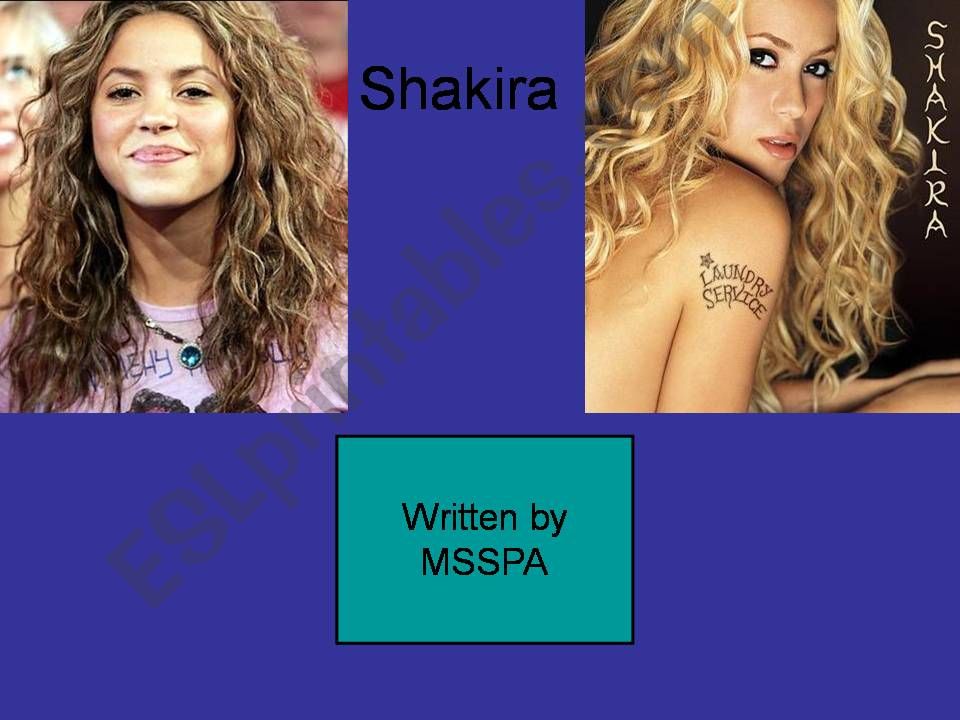 Shakira - A celebrity presentation