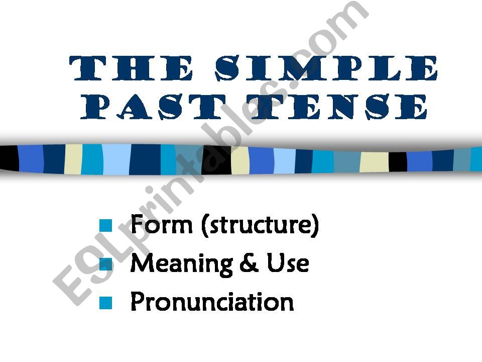 Simple past powerpoint