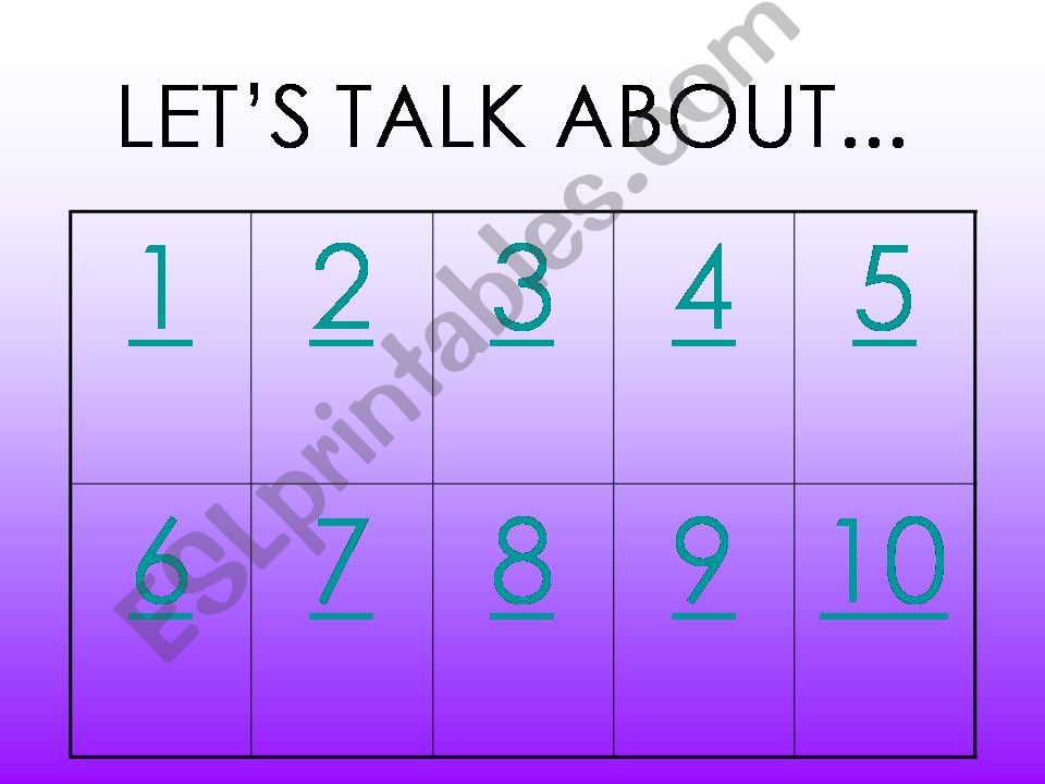 LETS TALK ABOUT... powerpoint