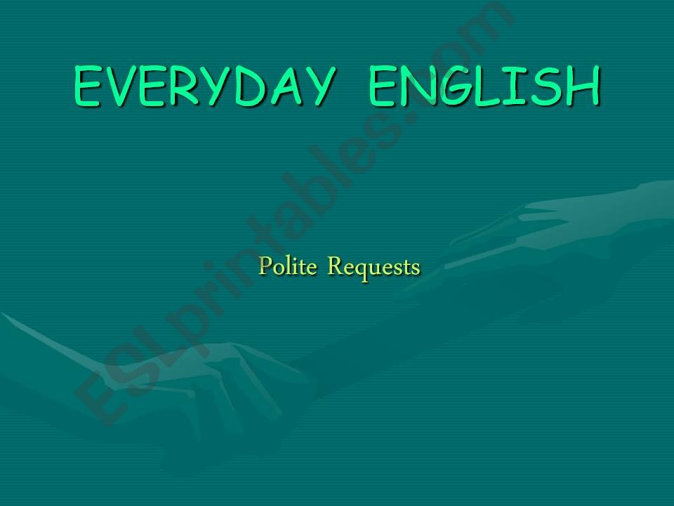 Everyday English powerpoint