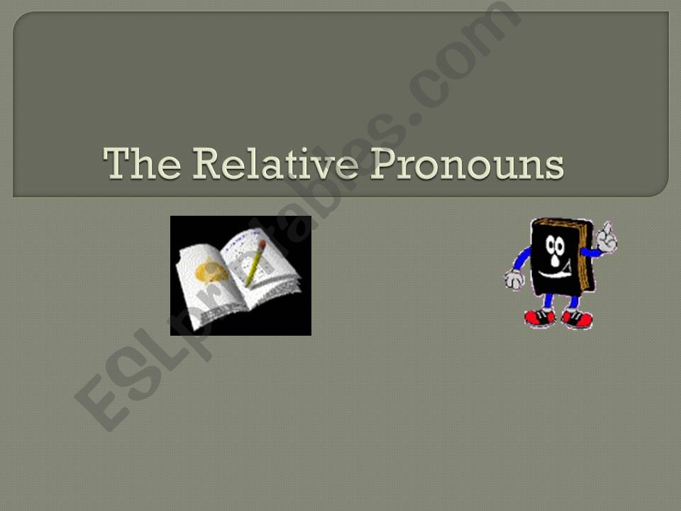 the relative pronouns powerpoint