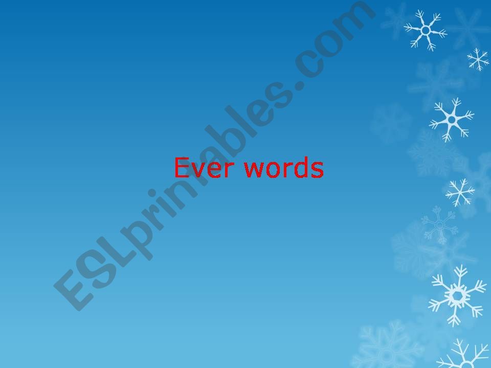 ever words powerpoint