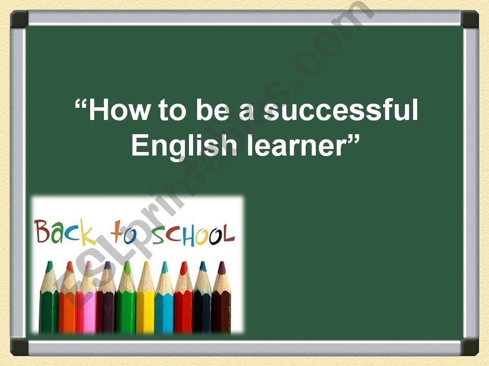 The key to successful English learning