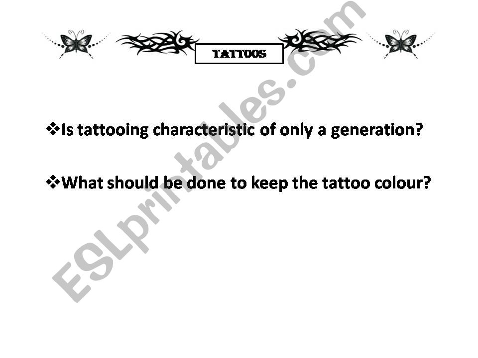 Tattoos powerpoint