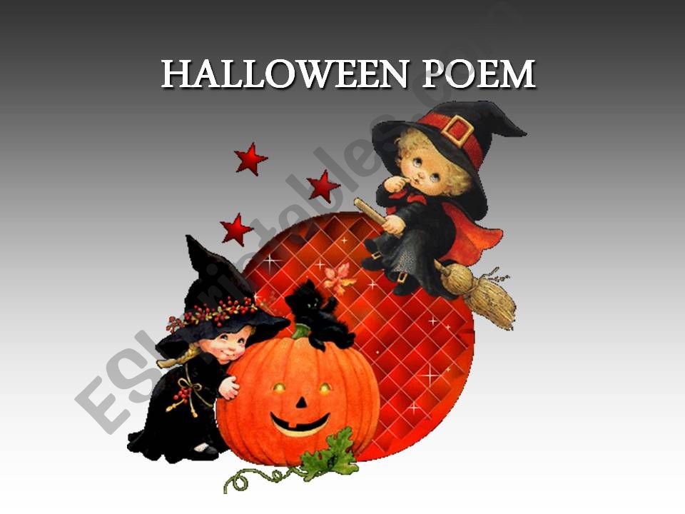 Halloween poem powerpoint