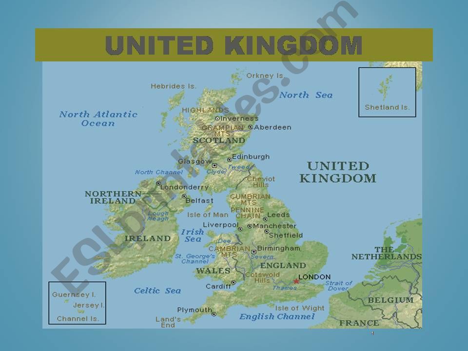 Powerpoint United Kingdom versus Great Britain