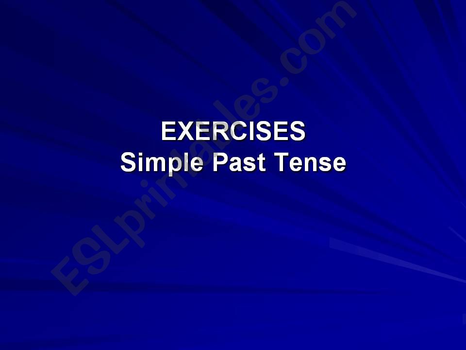 Past Simple powerpoint
