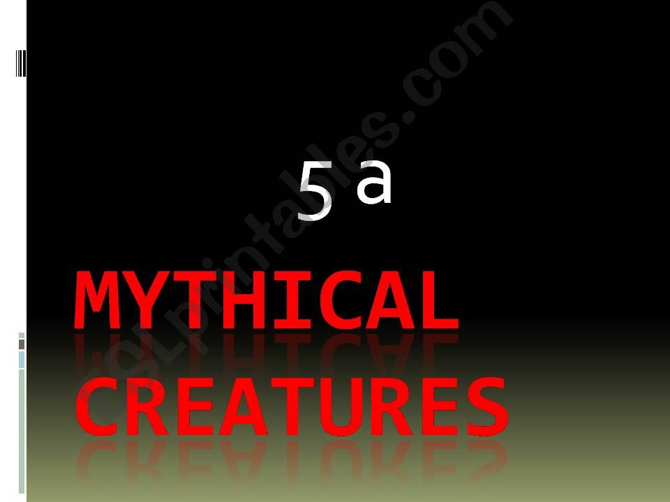 mythical creatures powerpoint