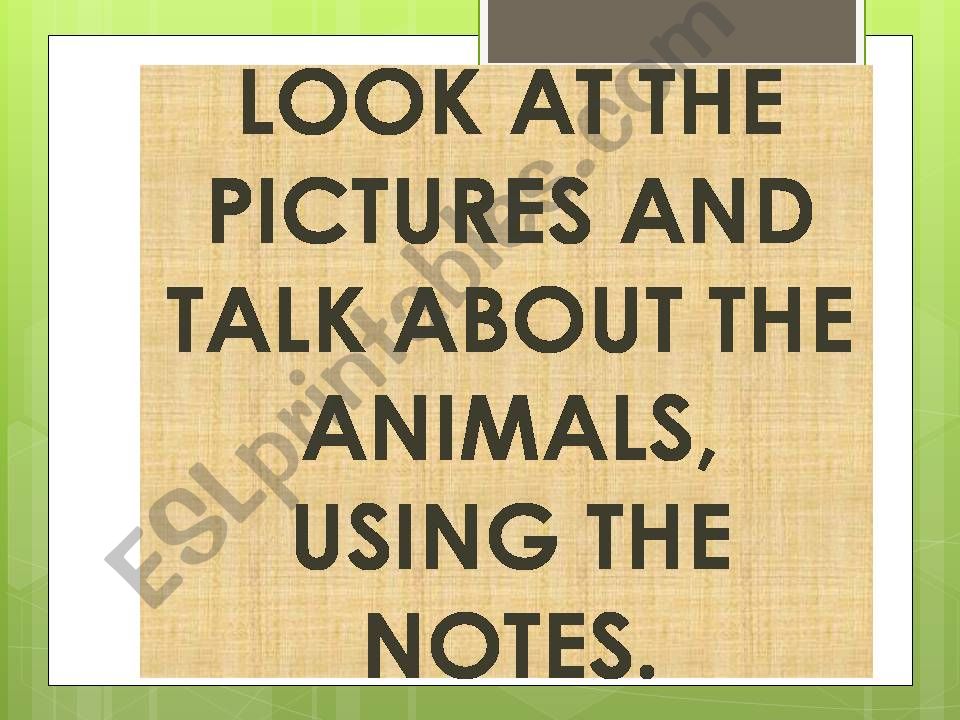 animals and their habitats powerpoint