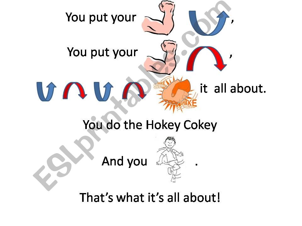 hockey cockey lyrics  powerpoint