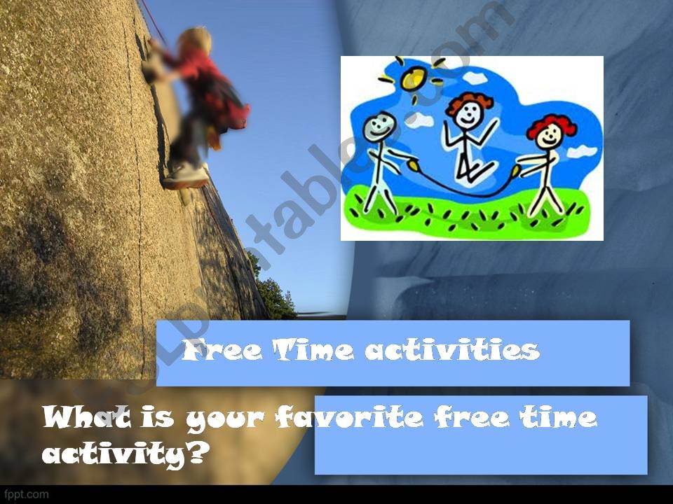 Free time activities  powerpoint