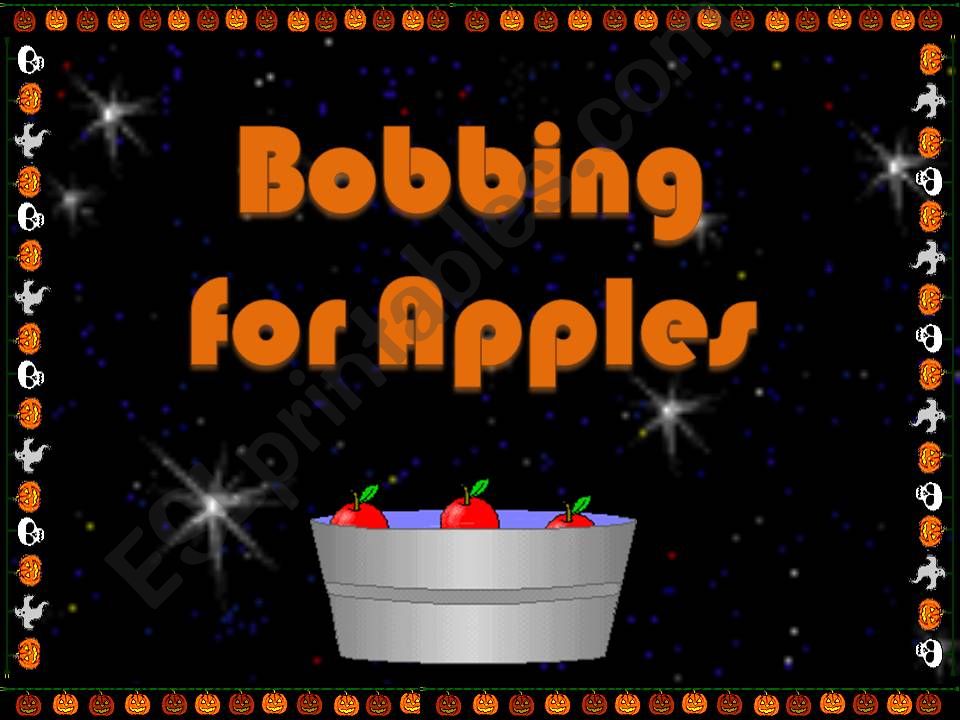 Halloween. Bobing for Apples  powerpoint