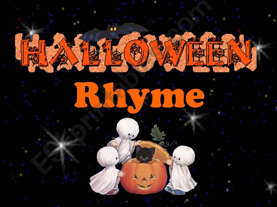 Halloween Rhyme powerpoint