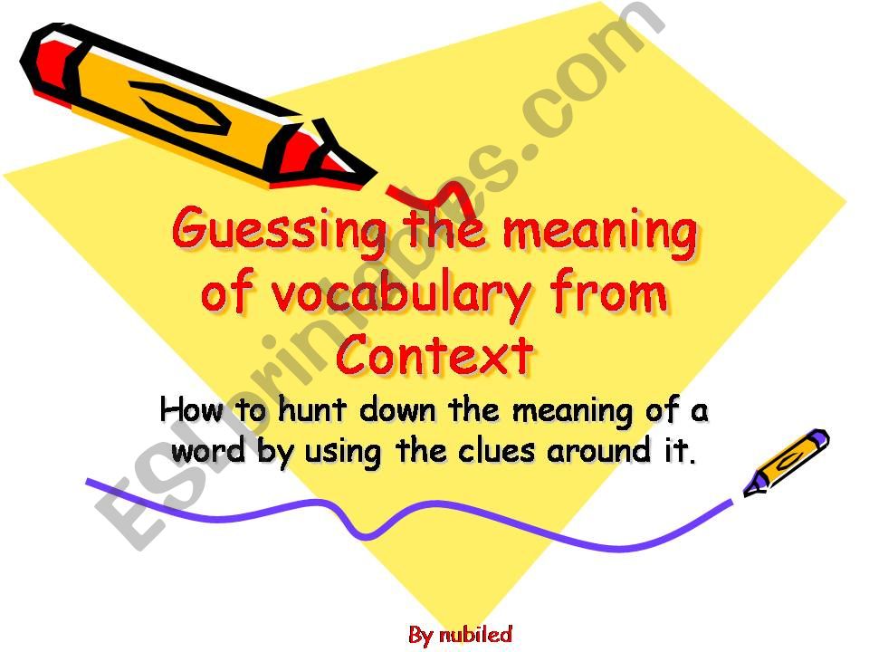 vocabulary in context powerpoint
