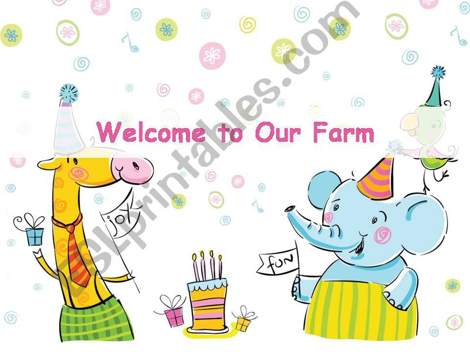 Welcome to Our Farm powerpoint