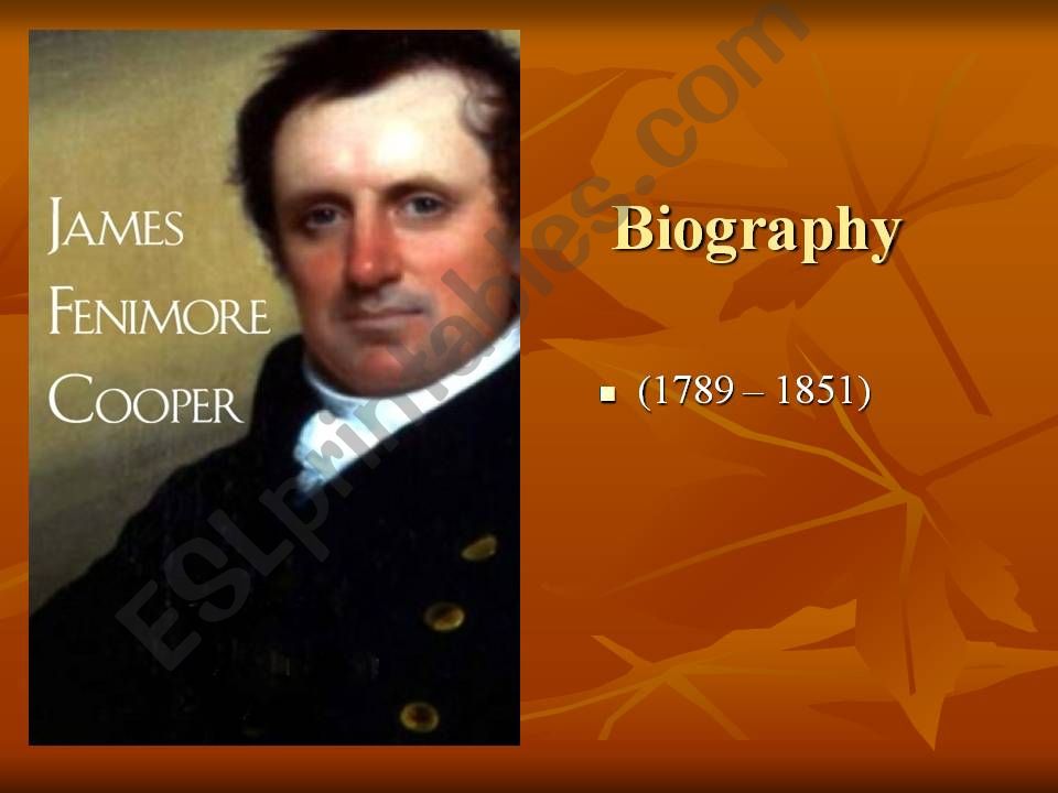 James Fenimore Cooper powerpoint