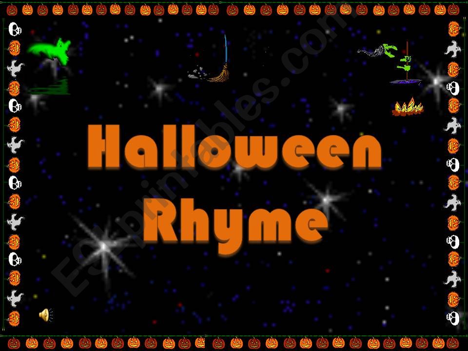 Halloween Rhyme powerpoint