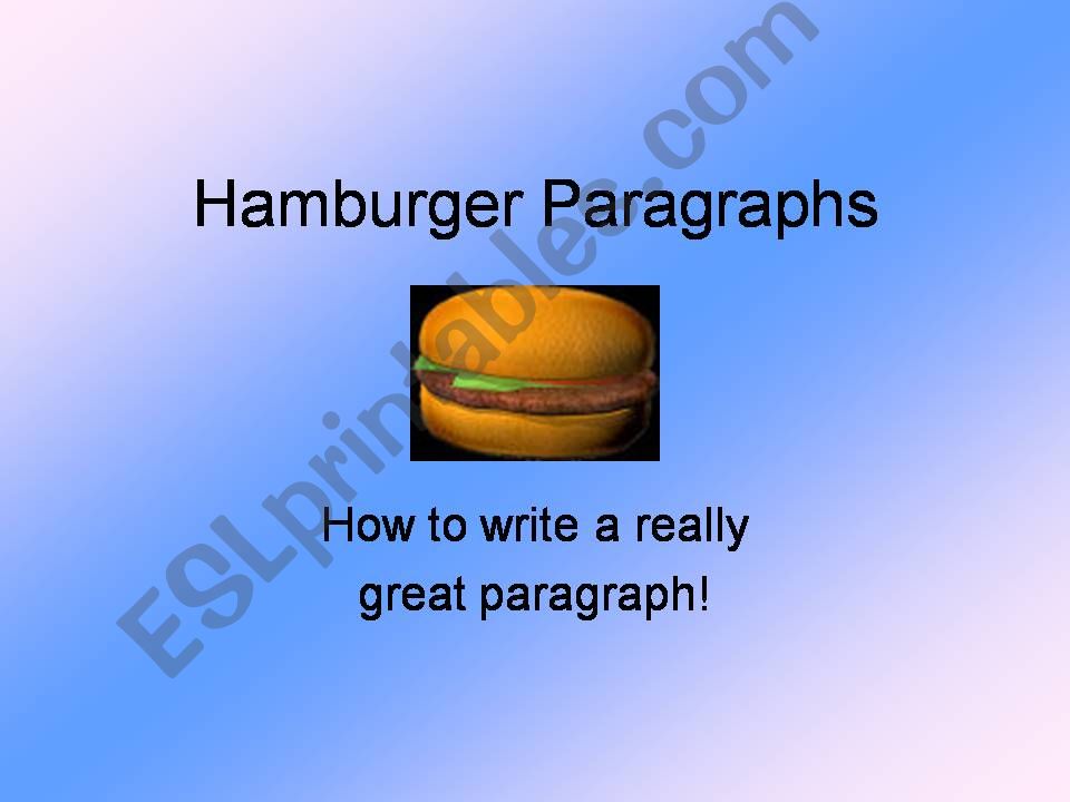 Paragraph Writing powerpoint