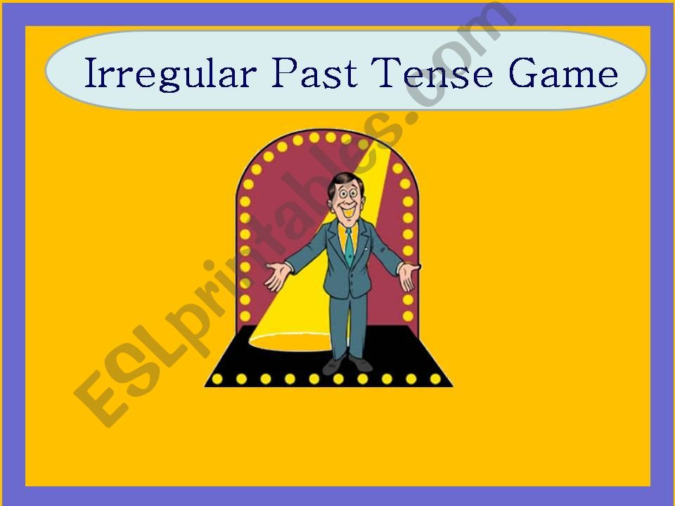 Irregular Past Tense Game Part 1