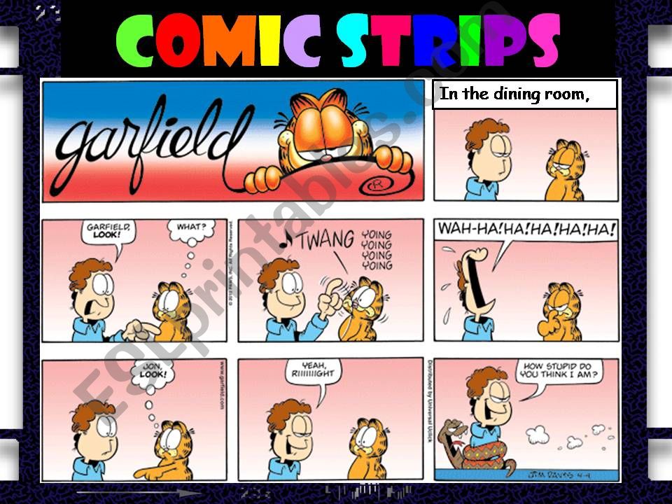 Comic Strips powerpoint