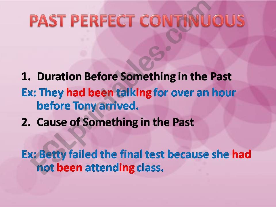 PERFECT TENSES PART 3 powerpoint