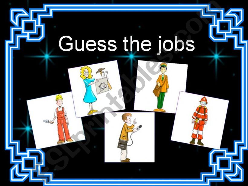 Guess the jobs powerpoint