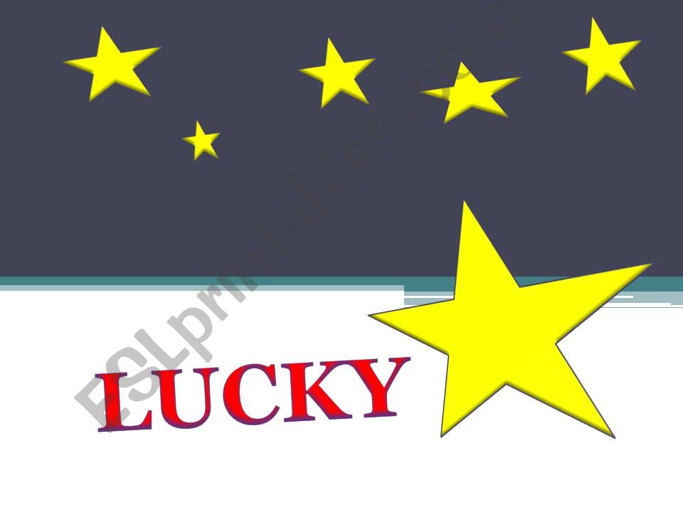 Game Grammar - Lucky Star powerpoint