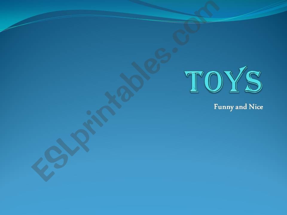 Toys powerpoint